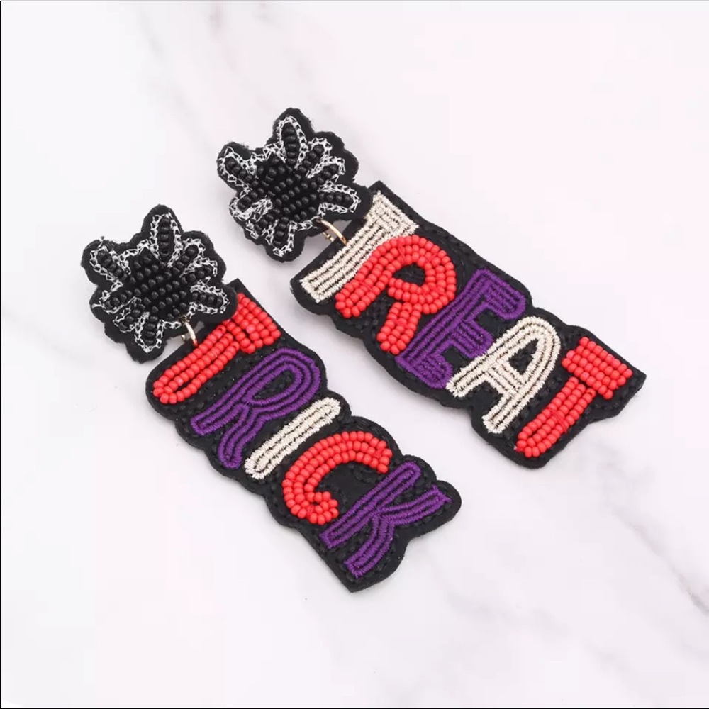 Halloween Trick or Treat Statement Earrings